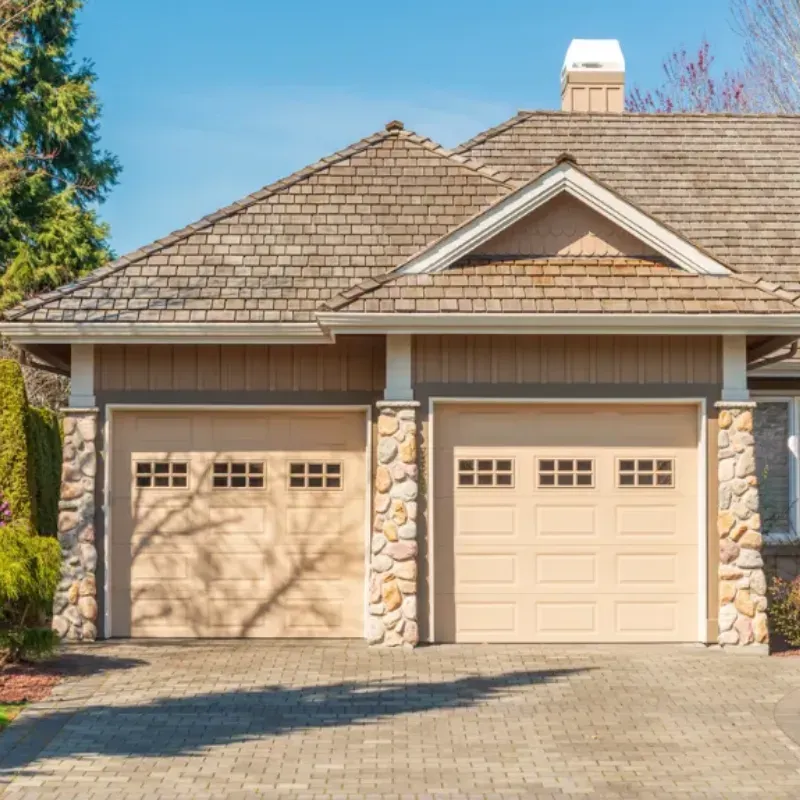 Residential home may be in need of lintel repair.