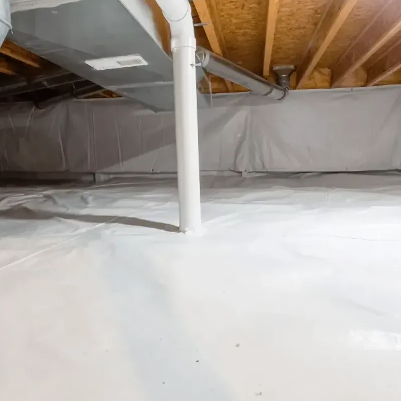 A newly encapsulated crawl space to prevent pests and moisture out.