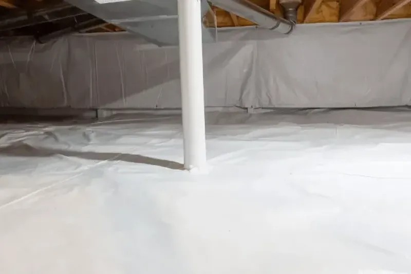 A newly encapsulated crawl space to prevent pests and moisture out.